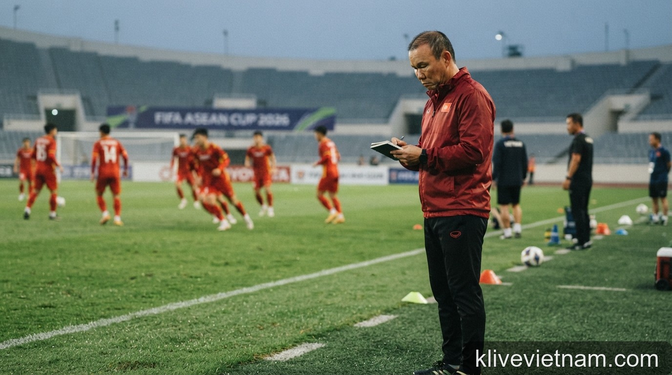 FIFA ASEAN Cup 2026: HLV Kim Sang-sik và bài toán nhân sự trước áp lực từ Thái Lan